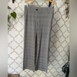 Betabrand Black and White Glen Plaid Career Pants